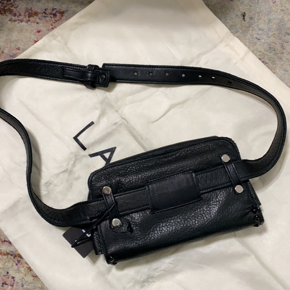 Laggo black leather Fanny pack - Picture 12 of 13